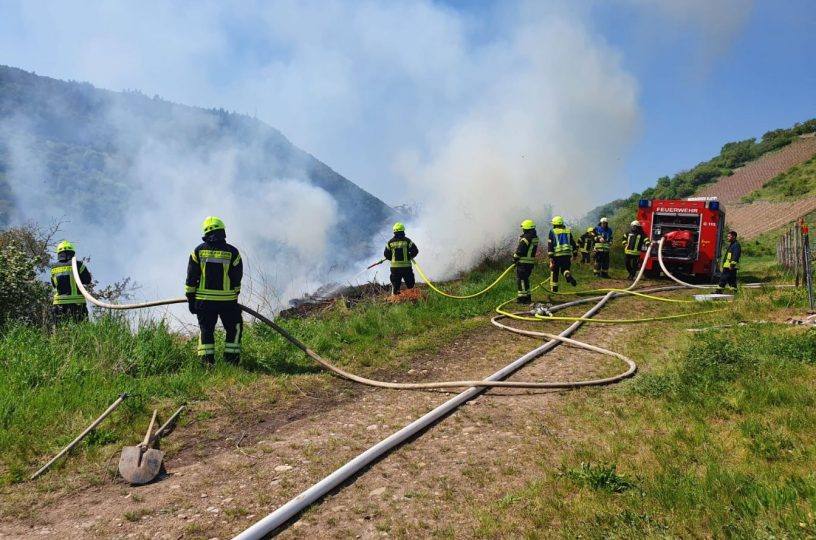Flächenbrand in Niederhausen