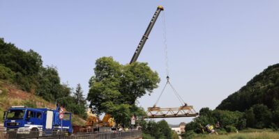 Bad Kreuznach: THW Bad Kreuznach baut Ahrtal-Brücken ab