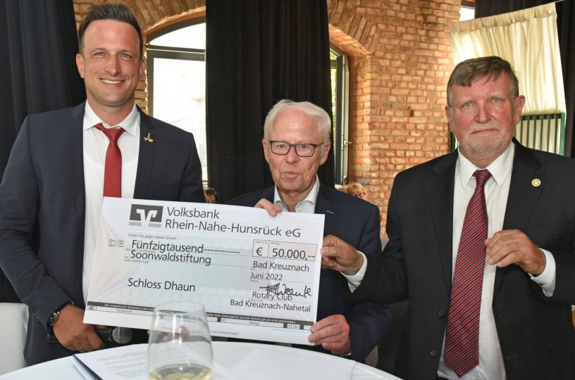 Rotary Club spendet 50.000 Euro für Projekt „Schloss Dhaun“