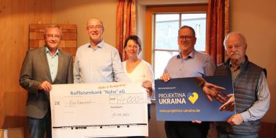 Birkenfeld: Spende für Projektina Ukraina