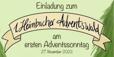 Birkenfeld: Heimbach feiert erstmals „Adventswald“