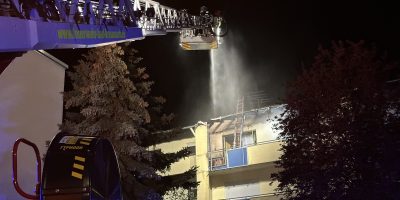 Bad Kreuznach: Balkon in Bad Kreuznach brennt