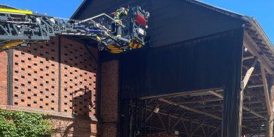 Bad Kreuznach: Gewerbehalle in Brand