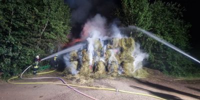 Bad Kreuznach: Mehrere hundert Heuballen in Flammen