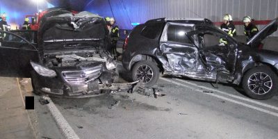 Bad Kreuznach: Drei Verletzte bei Unfall in Tunnel