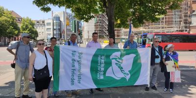 Bad Kreuznach: Flagge für Frieden gehisst
