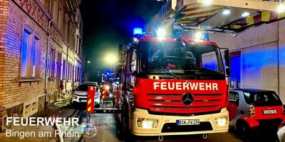 Mainz-Bingen: Menschen aus brennenden Haus gerettet