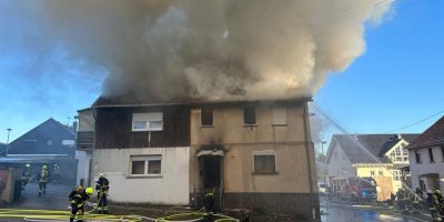 Bad Kreuznach: Wohnhaus in Spall niedergebrannt