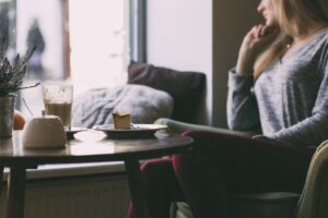 cake, coffee, food