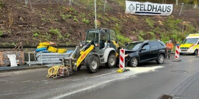 Birkenfeld: Autofahrer verletzt zwei Bauarbeiter