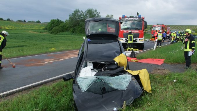 Schwerer Unfall zwischen Wallhausen und Windesheim