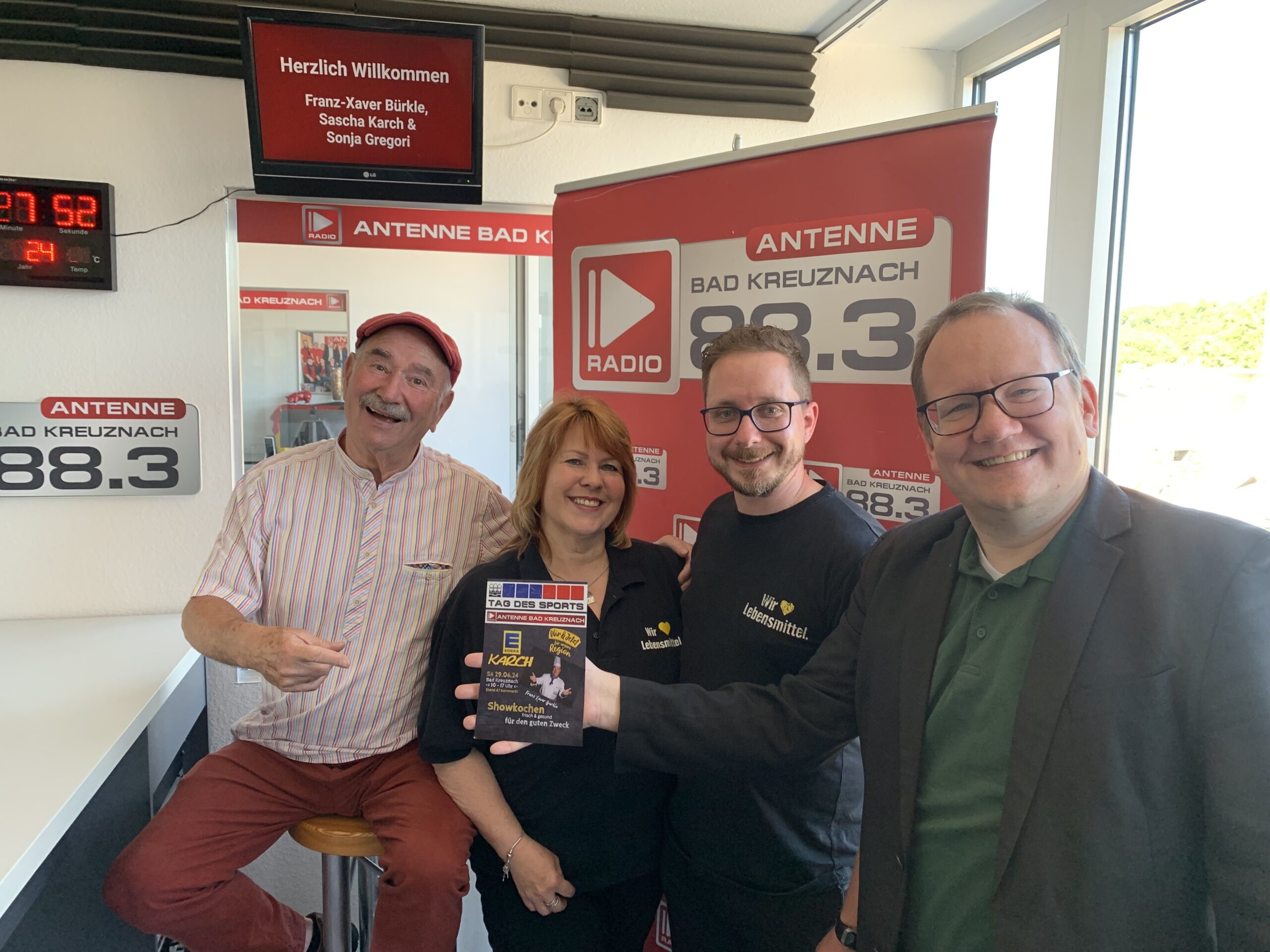 Zu Gast: Kochshow-Team vom Tag des Sports