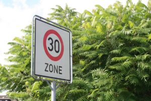 speed limit, 30 zone, mark