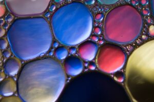 oil in water, fluid, abstract