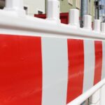 bark, barrier, delimitation, attention, road, construction site, traffic, road traffic, roadblock, construction work, road construction, roadblock, roadblock, roadblock, roadblock, roadblock, Vollsperrung der Burgstraße
