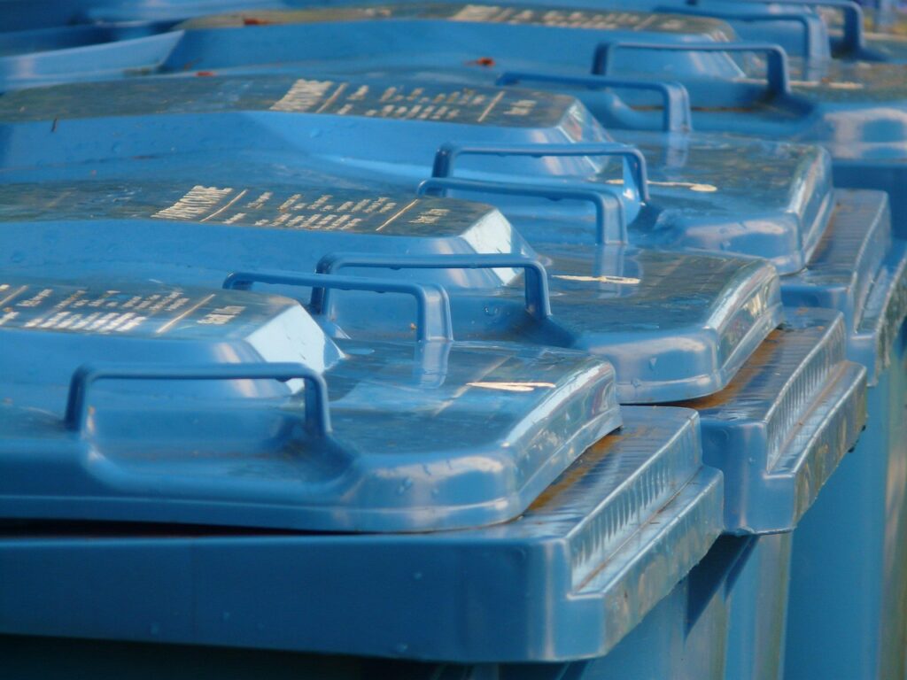 garbage can, waste, garbage, ton, blue, garbage can, garbage can, garbage can, garbage can, garbage can, waste
