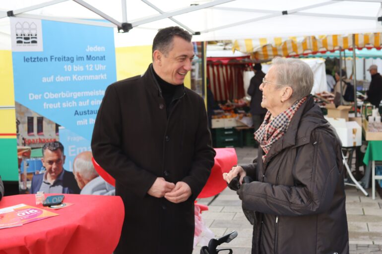 Marktgespräch Oberbürgermeister Letz