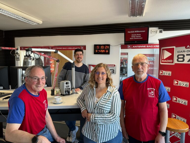 Die Wegepaten des Nahesteigs zu Gast im Antenne Idar-Oberstein Studio