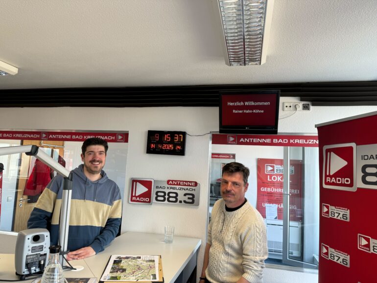 Kupferbergwerk Fischbach zu Gast im Antenne Studio