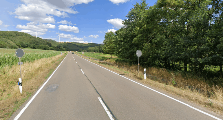 B 420 Straßenbauarbeiten Meisenheim