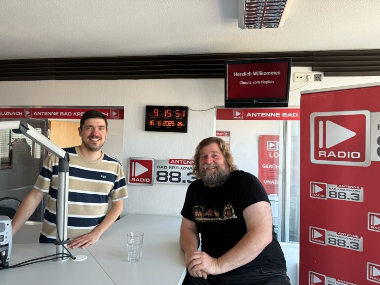 Internationale Tage des Erzählens an der Nahe, Chnutz vom Hopfen im Interview bei Antenne Bad Kreuznach