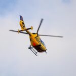 helicopter, aircraft, propeller, emergency, adac, rettungshubschrauber