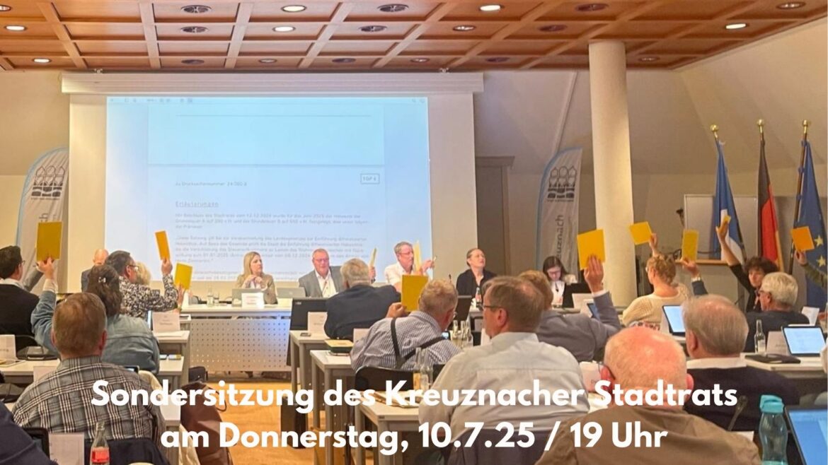 Sondersitzung Stadtrat Bad Kreuznach