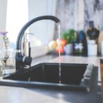 tap, black, faucet, kitchen, sink, interior, design, modern, nature, water