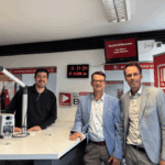 Sparkasse Rhein-Nahe bei Antenne Bad Kreuznach zu Gast über Eröffnungsfeier der gemeinsamen Räume von Sparkasse und Stadt