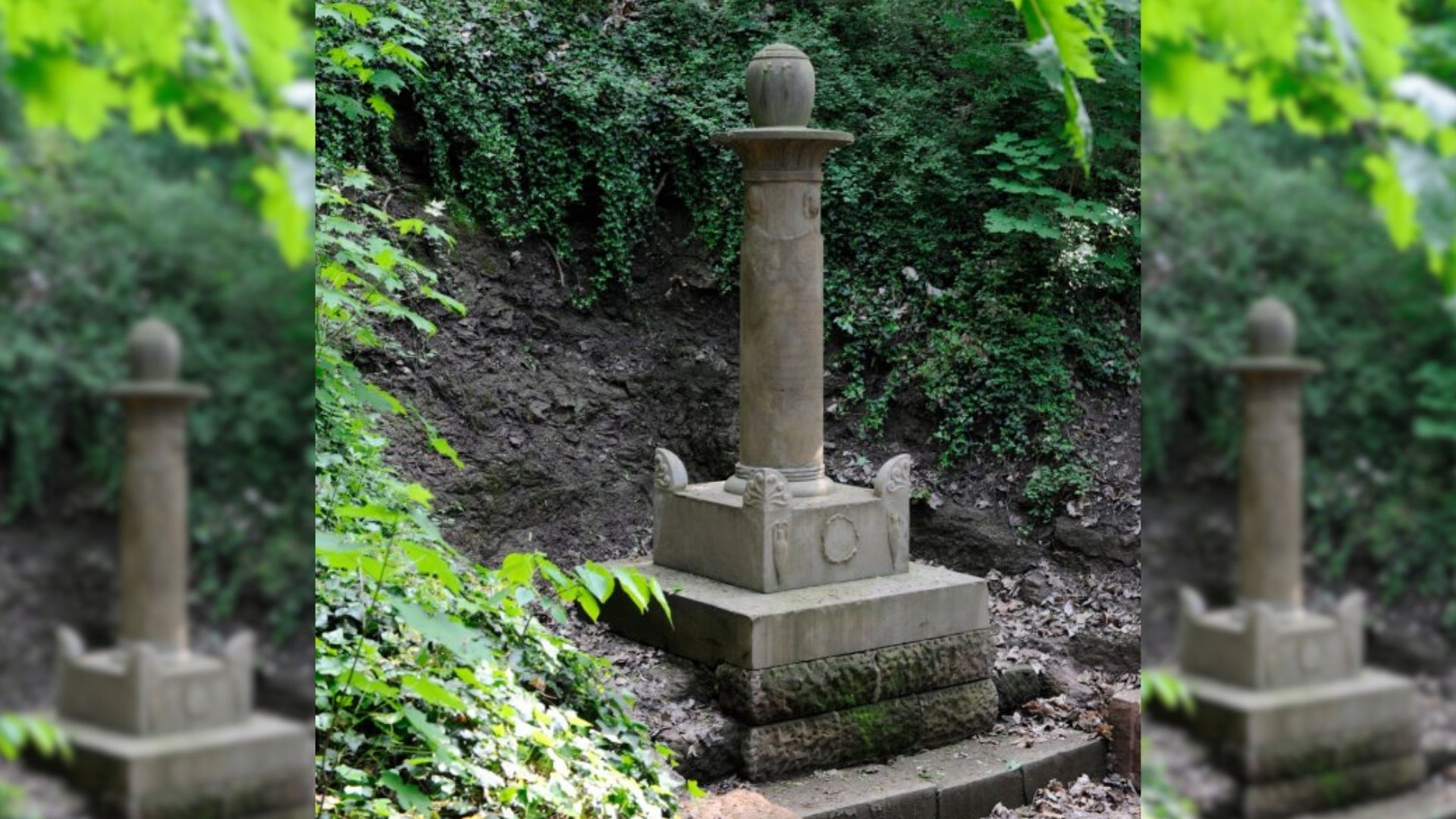 Grabsäule der Freifrau von Recum im Schlosspark Bad Kreuznach / Foto: Stadtverwaltung Bad Kreuznach