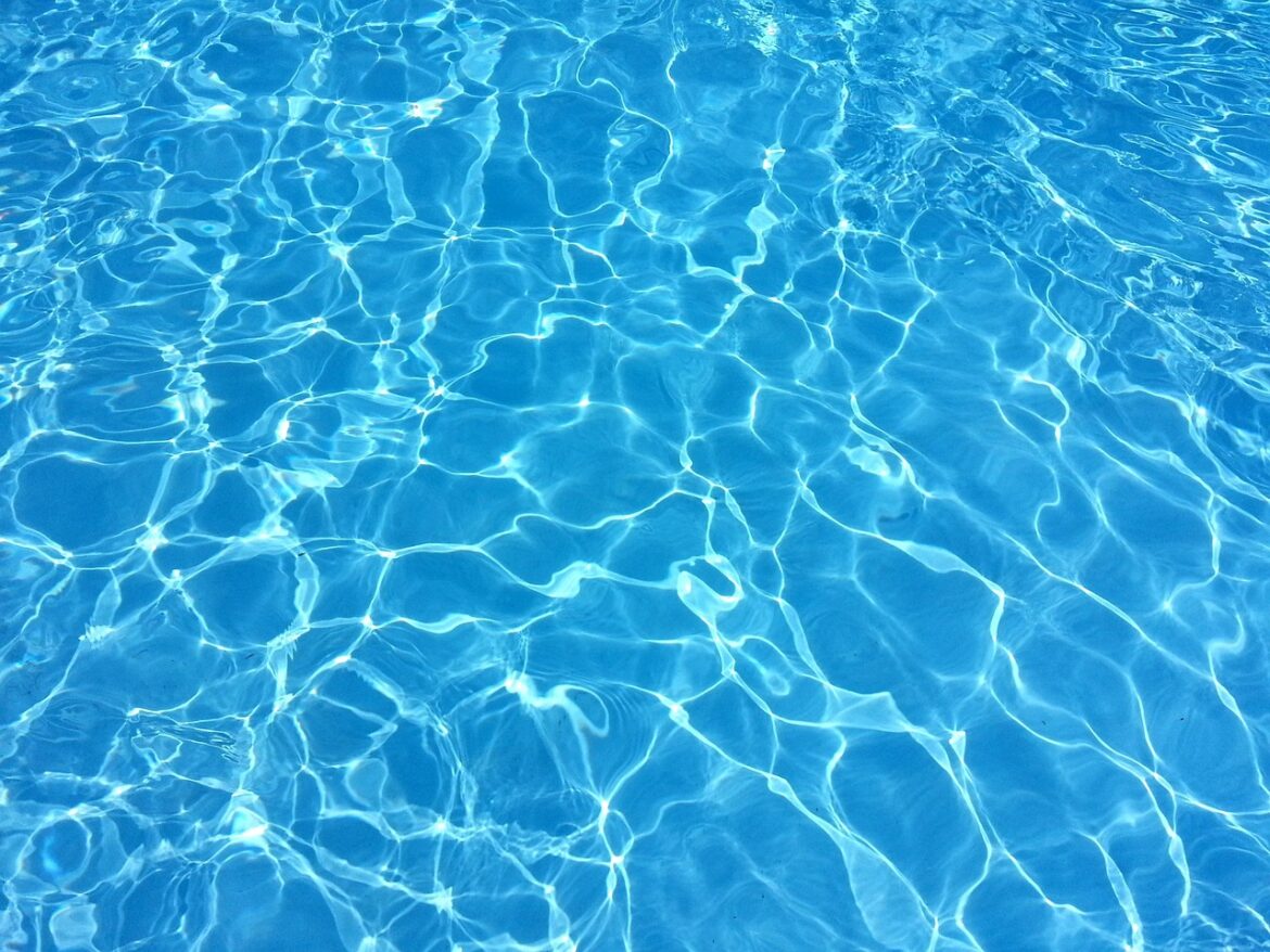 water, swimming pool, wave, pool, reflections, basin, blue water, summer, nature, sunny