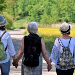 women, girlfriends, nature, walk, friendship, together, hike, cohesion, help, affection, generations, mother, pleasure, trust, path, future, old, menopause, happy mothers day, connectedness, life, excursion, recreation, time out