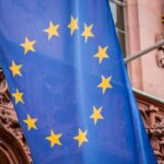 europe, eu, flag, european flag, stars, frankfurt, romans, blue, yellow, germany, banner, european, eu, eu, eu, eu, eu