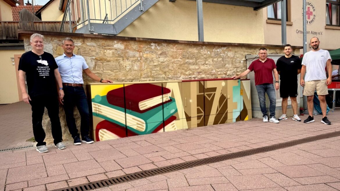 Stromkästen Alzey aus Grau mach bunt