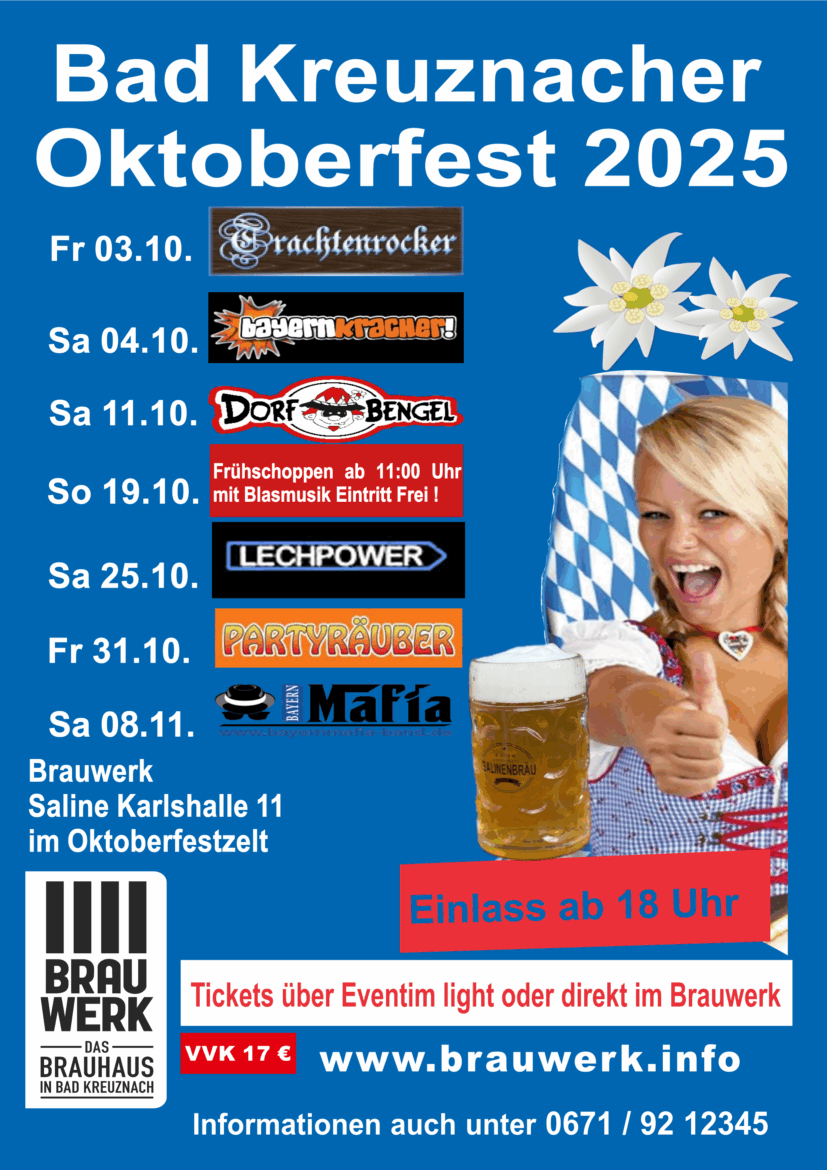 Oktoberfest im Brauwerk Bad Kreuznach
