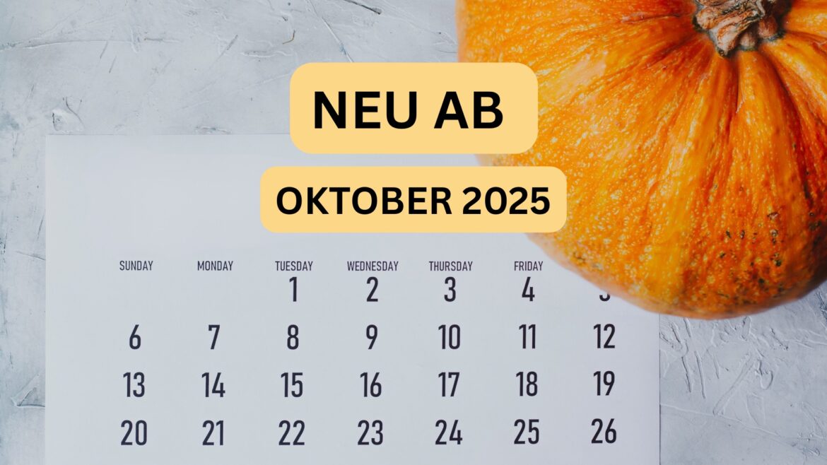 Oktober 2025 Neuerungen Neu