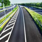 highway, motorway, autobahn, road, asphalt, lane, drive, driving, fast, speed, perspective, car, traffic, markings, green, white, amsterdam, holland, netherlands, autobahn, autobahn, autobahn, autobahn, autobahn