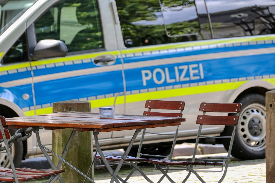 police, beer garden, mission, security, order, blue light, control, police car, protection, crime, protect