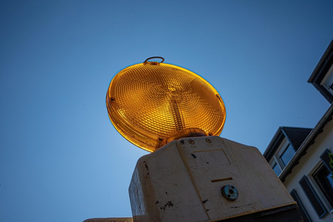 construction site, sign, road, light, construction, building