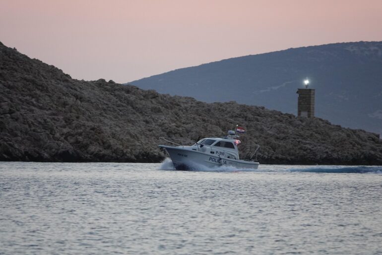 police boat, water police, sea, lighthouse, croatia, police, nature, ocean