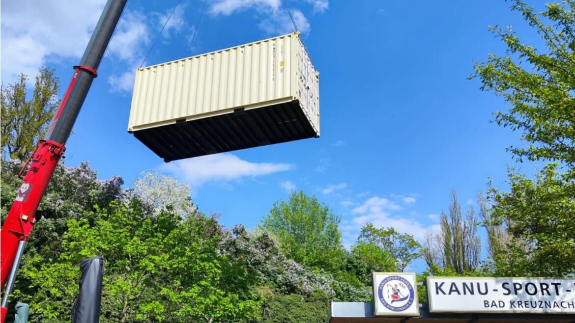 Neuer Lagercontainer für den KSV Bad Kreuznach dank regionaler Unterstützung