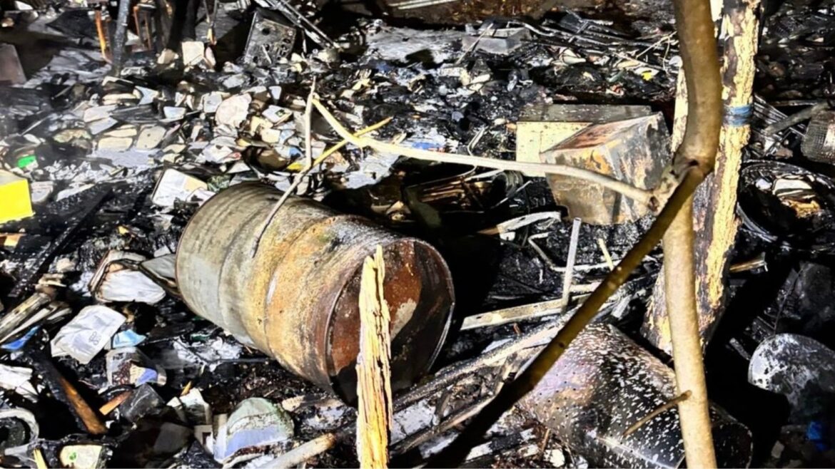Gartenhausbrand in Ingelheim