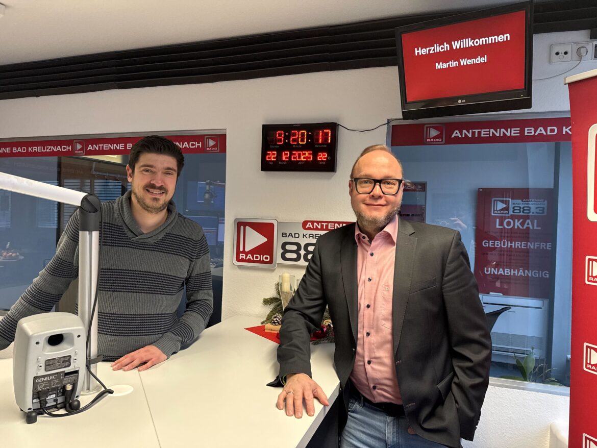 Musikverein MV Tiefenstein zu Gast bei Antenne Idar-Oberstein über Weihnachtskonzert 2025 und Kulturpreis der Stadt