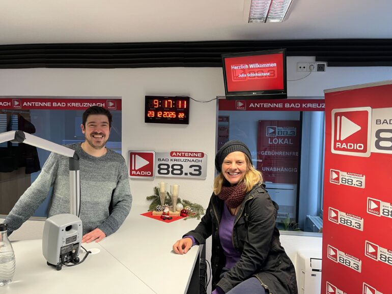 Julia Schickentanz vom Quartier 17.10 Bad Sobernheim zu Gast bei Antenne Bad Kreuznach