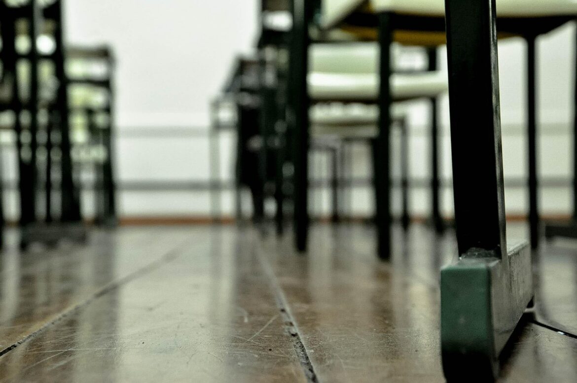 school desks, portfolios, wood, furniture