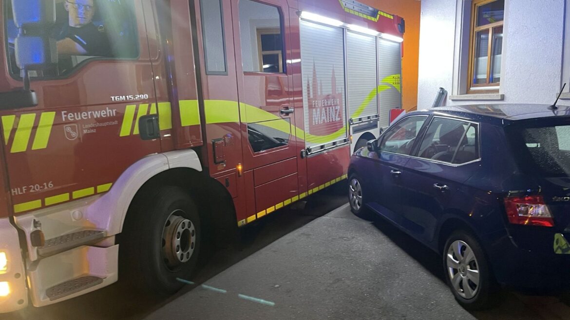 Feuerwehreinsatz Mainz Falschparker