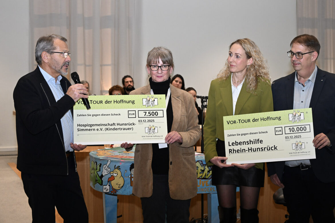  62.500 Euro für die Nahe-Region: VOR-TOUR der Hoffnung verteilt Spenden - Regional  Nachrichten