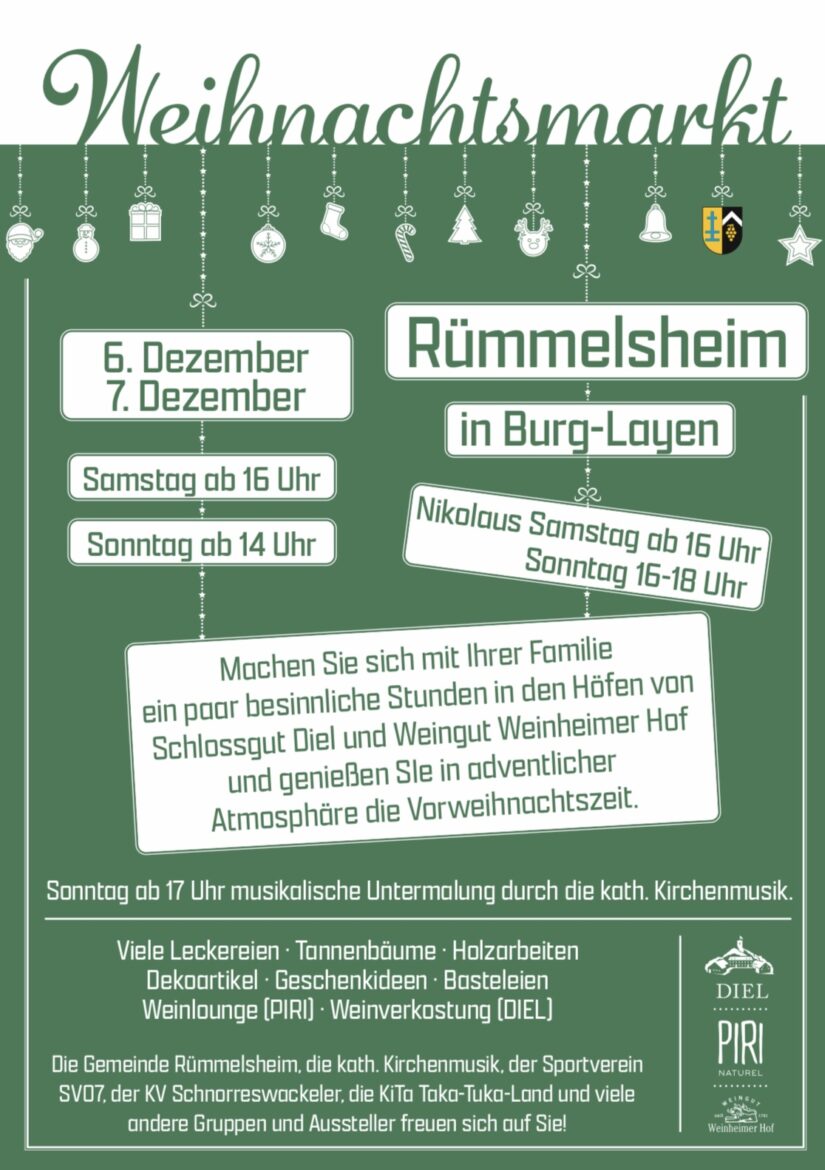  Weihnachtsmarkt rund um die Burg Layen