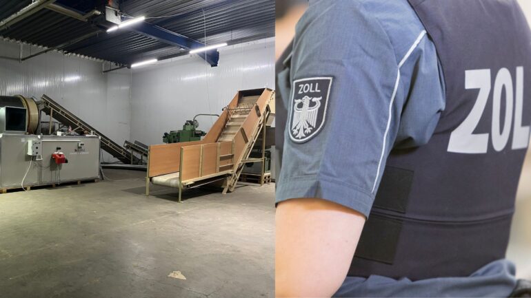 Illegales Tabaklager Zoll