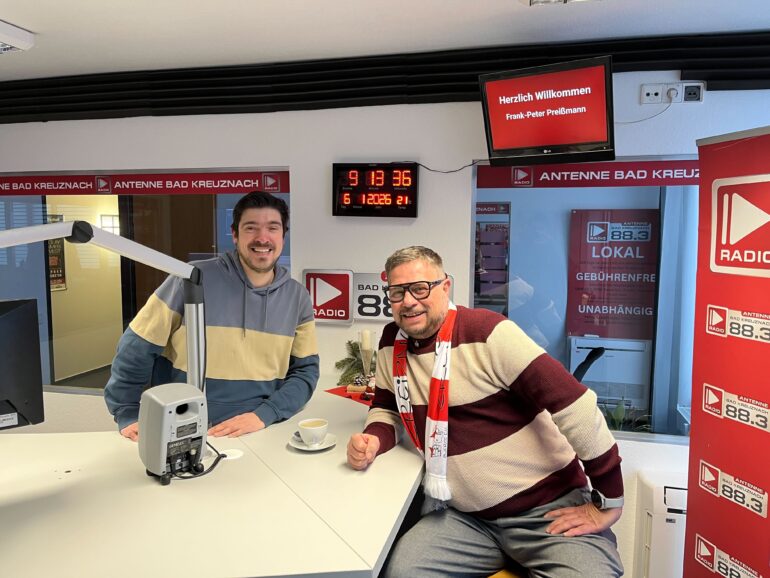 Frank-Peter Preißmann von den Creiznacher Zwerge im Interview bei Antenne Bad Kreuznach